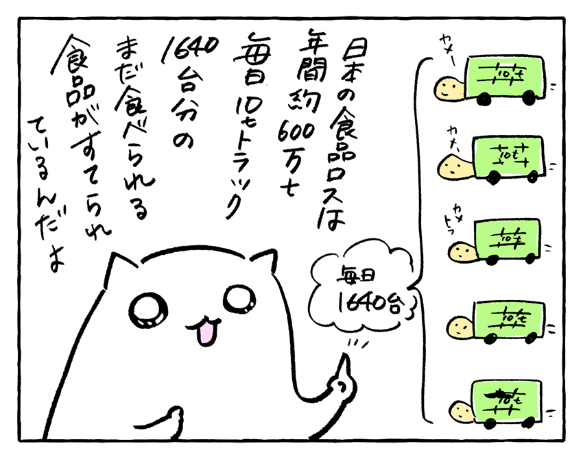 フードロス漫画日本の食品ロスは600万t